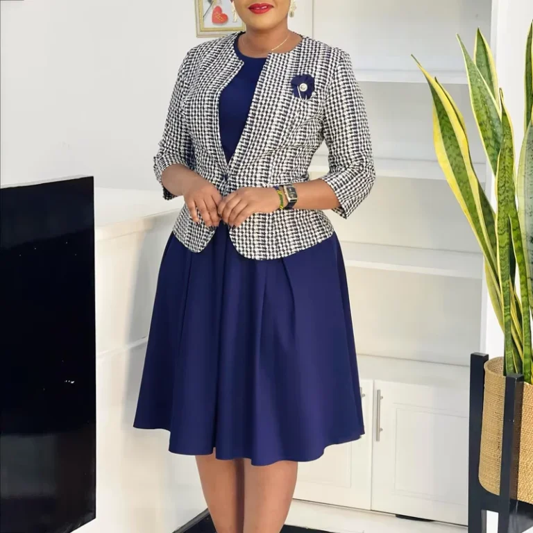 CHINEE-Women-Fashion-Formal-Two-Piece-Set-Long-Sleeve-One-Button-Cardigan-Coat-Solid-Midi-A-line-Dresses-Office-Lady-Suit-1
