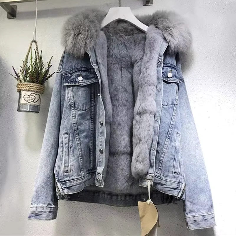 CHINEE-Women-Winter-Warm-Basic-Coat-Big-Fur-Collar-Denim-Jacket-Female-Cold-Motorcycle-Jackets-Outerwear-Fleece-Thick-Overcoat