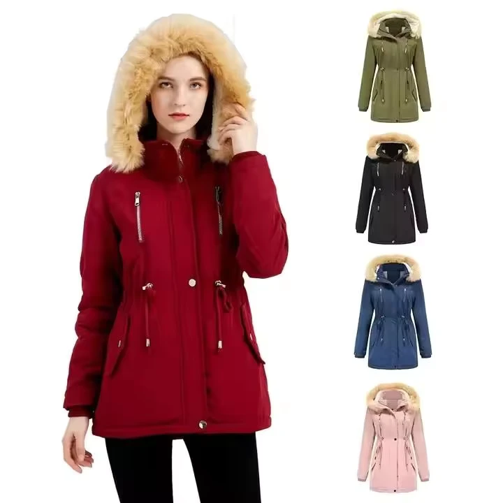 CHINEE-Womens-Autumn-and-Winter-Casual-Outerwear-Loose-Fit-Short-Hooded-Down-Jacket-Winter-Warm-Clothing