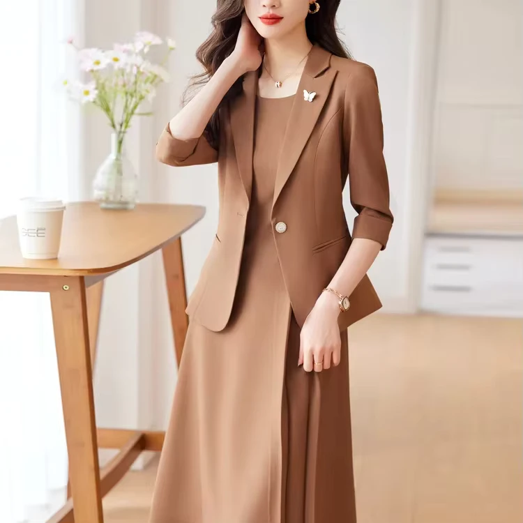 CHINEE-Womens-Casual-Suit-New-Spring-and-Autumn-Elegant-Professional-Two-Piece-Set