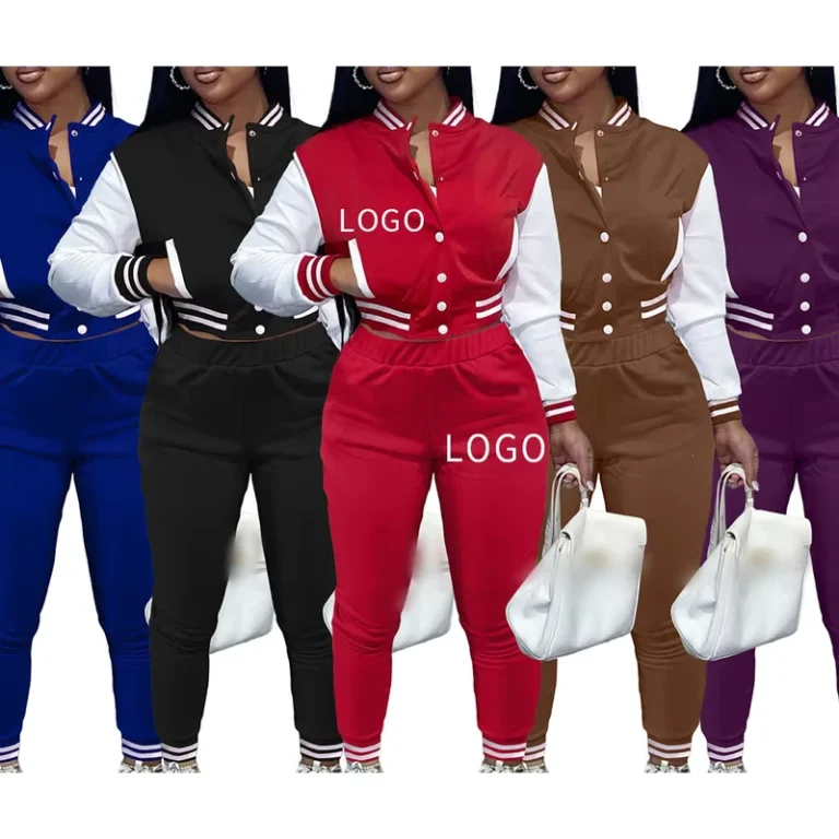 CHINEE-Womens-Clothing-Two-Piece-Fashion-Winter-Fall-Baseball-Uniform-Womens-Jacket-Women-Two-Piece-Set