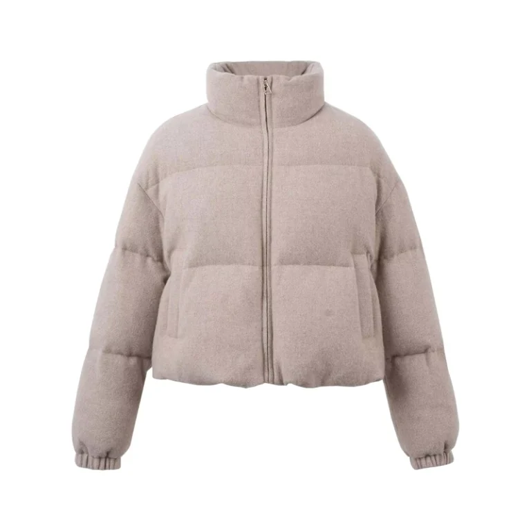 CHINEE-Womens-Cropped-Cashmere-Puffer-Jacket-Goose-Down-Filled-Stand-Up-Collar-Oversized-Fit
