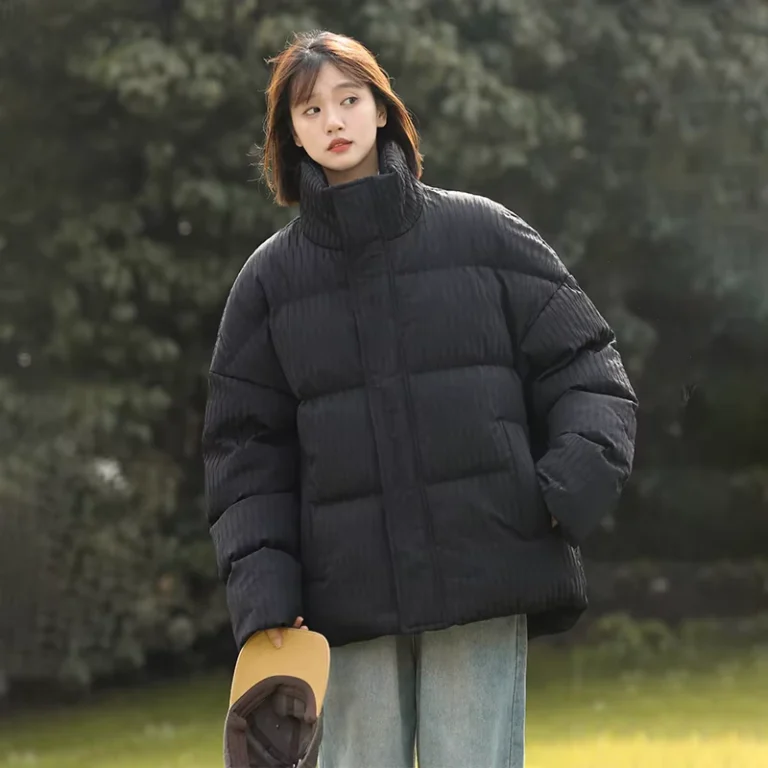 CHINEE-Womens-Down-Cotton-Jacket-Short-Winter-New-Style-Loose-Stand-Collar-Warm-Thick-Cotton-Jacket