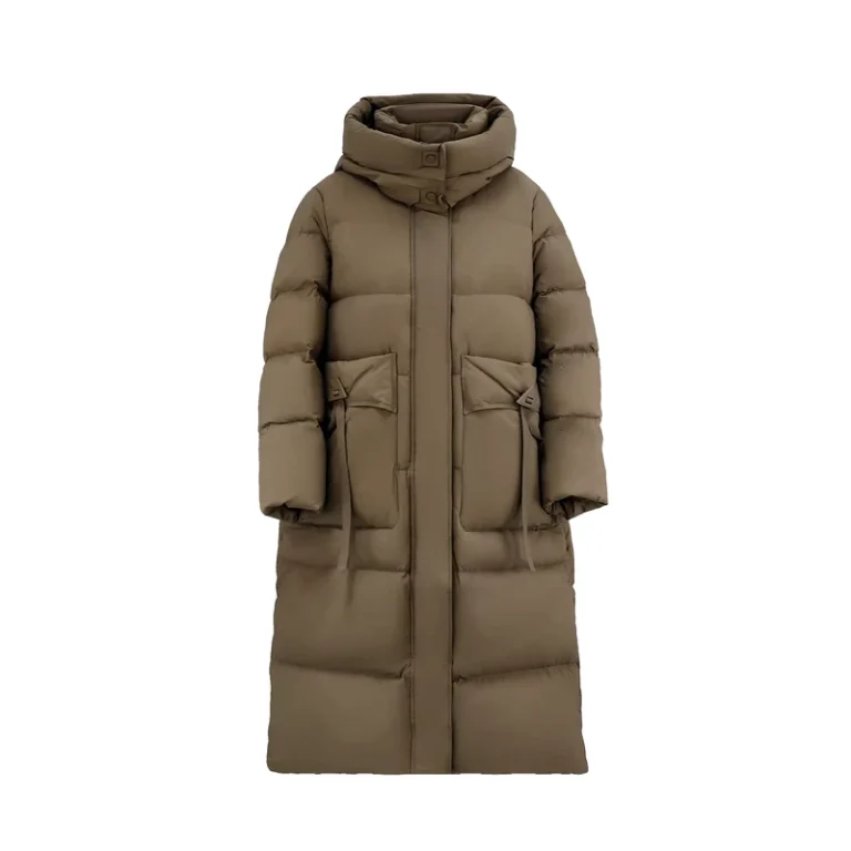 CHINEE-Womens-Hooded-Windproof-Waterproof-Warm-Winter-Coat-Thick-Furry-Blouson-Jacket-Zipper-Closure-Long-Deep
