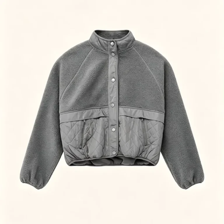 CHINEE-Womens-Lightweight-Vintage-Fleece-Jacket-Full-ZIP-High-Neck-Long-Sleeve-Outerwear-Warm-and-Cozy-Breathable-Fall-Winter-Coat