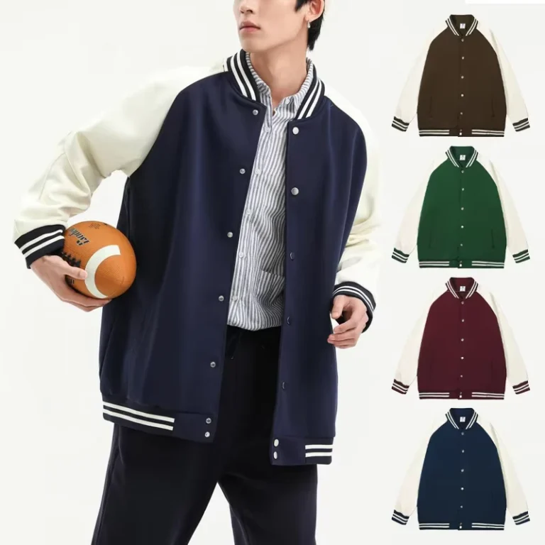 CHINEE-Womens-Mens-Baseball-School-Team-Jacket-Casual-Button-Pilot-Jacket-Lightweight-Sports-Shirt-Jacket