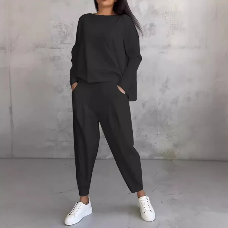 CHINEE-Womens-Solid-Canvas-2-Piece-Jogger-Sets-Casual-Long-Sleeve-Pullover-Crewneck-Sweatshirt-Sweatpants-Set