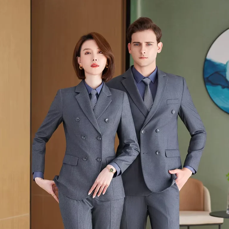 CHINEE-Womens-Spring-Autumn-Formal-Suit-Sets-with-Button-Decoration-for-Interview-College-Students-Front-Desk-Manager-Sales-Department-1