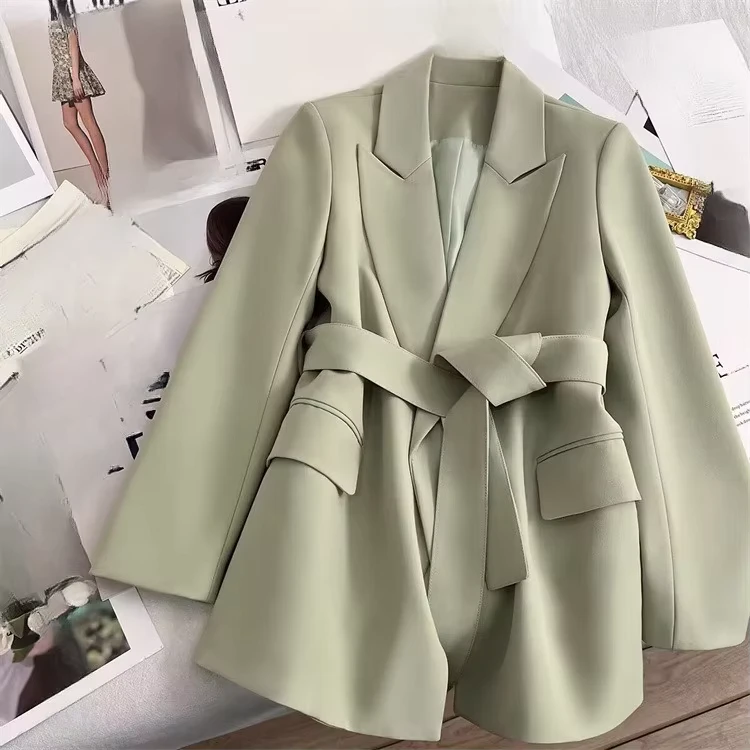 CHINEE-Womens-Spring-and-Autumn-Cardigans-Jacket-Office-Belt-Lapel-V-neck-Casual-Loose-Ladies-Long-Formal-Women-Suit-Coat-1
