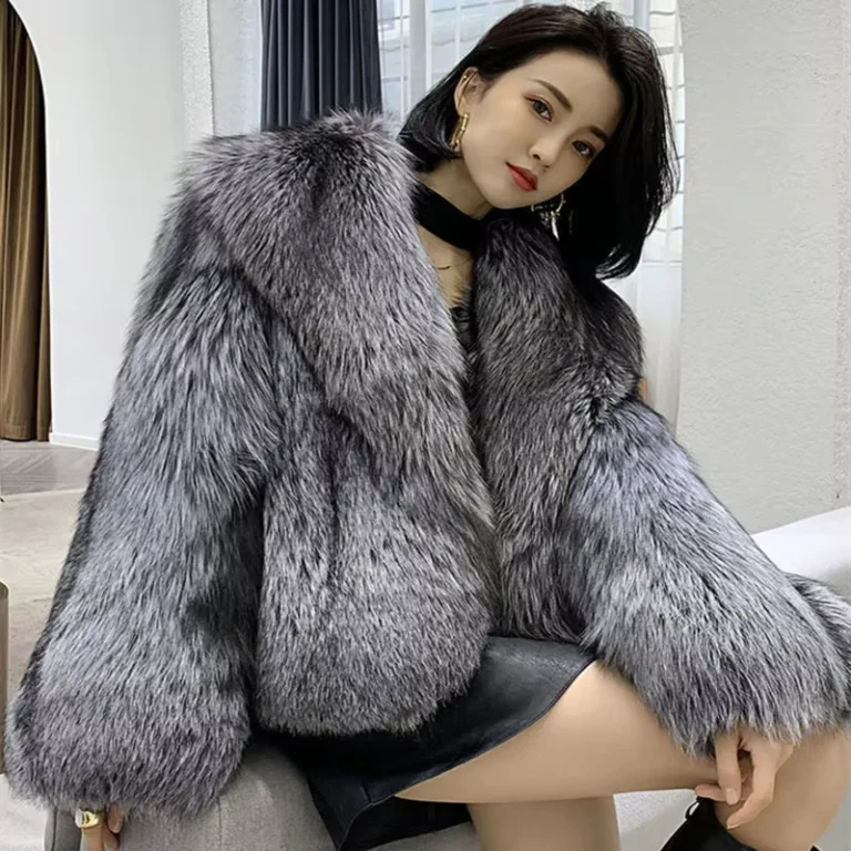 CHINEE-Womens-Trendy-Slim-Slim-Faux-Fox-Fur-Jacket-Fashionable-Whole-Piece-Imitation-Leather-Coat-Casual-Winter-Outerwear
