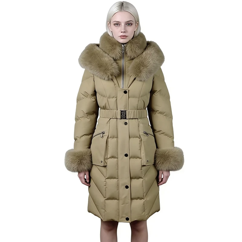 CHINEE-Womens-Windproof-Winter-Jacket-Custom-Khaki-Printed-Long-Parka-Coat-Fashion-Forward-Windproof-for-Autumn-Seasons