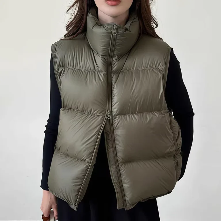 CHINEE-Womens-Winter-Autumn-Lightweight-Puffer-Down-Vest-Stand-Collar-Short-Loose-Warm-White-Duck-Down-Sleeveless-Coat