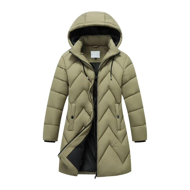 CHINEE-Womens-Winter-Finished-Hooded-Polyester-Filled-Wool-Lining-Korean-Style-Regular-Quilted-Windproof-Waterproof-Cotton-Jacket