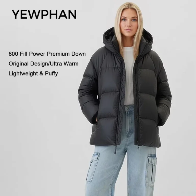 CHINEE-Womens-Winter-Thick-Waterproof-Eco-Friendly-Hooded-Quilted-Down-Jacket-With-Polyester-Shell