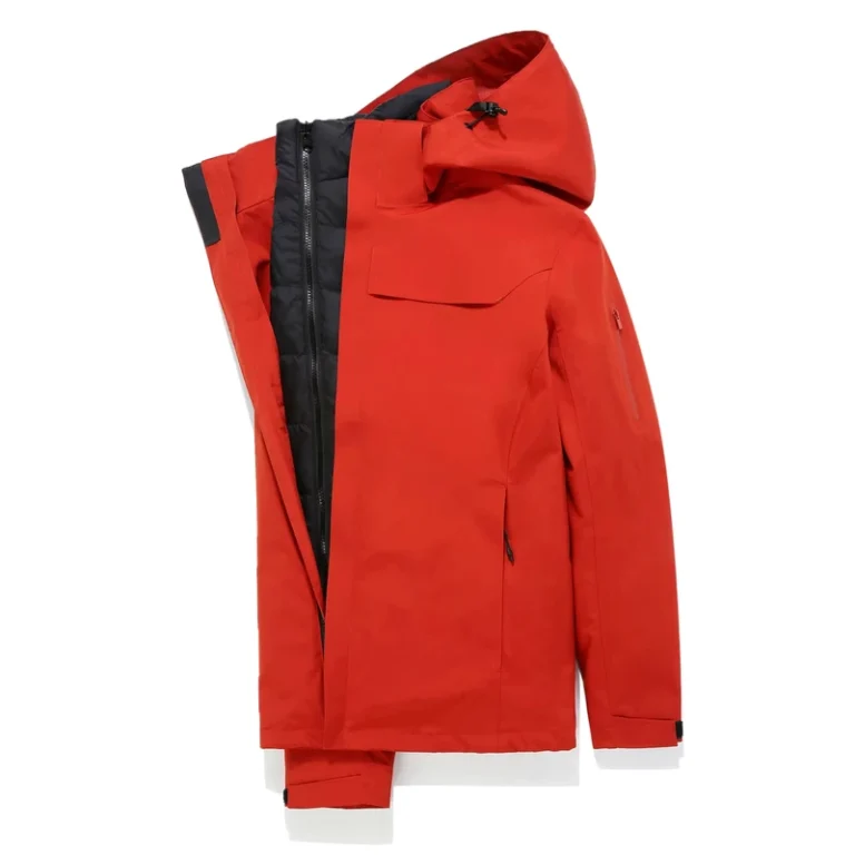 CHINEE-Wool-Silk-Three-in-One-Winter-Outdoor-Waterproof-Windproof-Breathable-Warm-Zipper-Solid-Coral-Fleece-Lining-Jacket