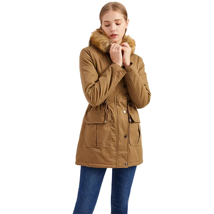 CHINEE-Woolen-Hooded-Fur-Collar-Winter-Warm-Coat-Large-Size-Womens-Padded-Long-Overcoat