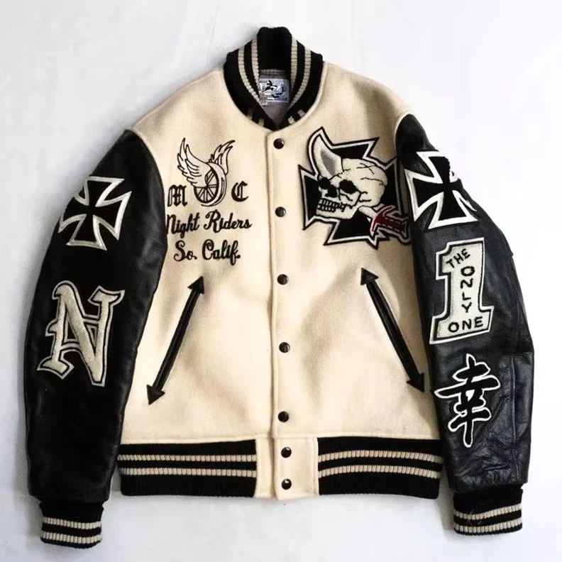 CHINEE-YACHEN-Mens-Custom-Casual-Varsity-Baseball-Autumn-Heated-ODM-Thermal-Transfer-Letter-Front-Academic-Style-Knitted-Jacket