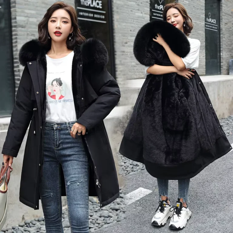 CHINEE-YiXin-6XL-Womens-Coats-Plain-Overcoat-Thick-Warm-Hooded-Long-Winter-Coat-for-Women-Luxury-Coats-for-Women