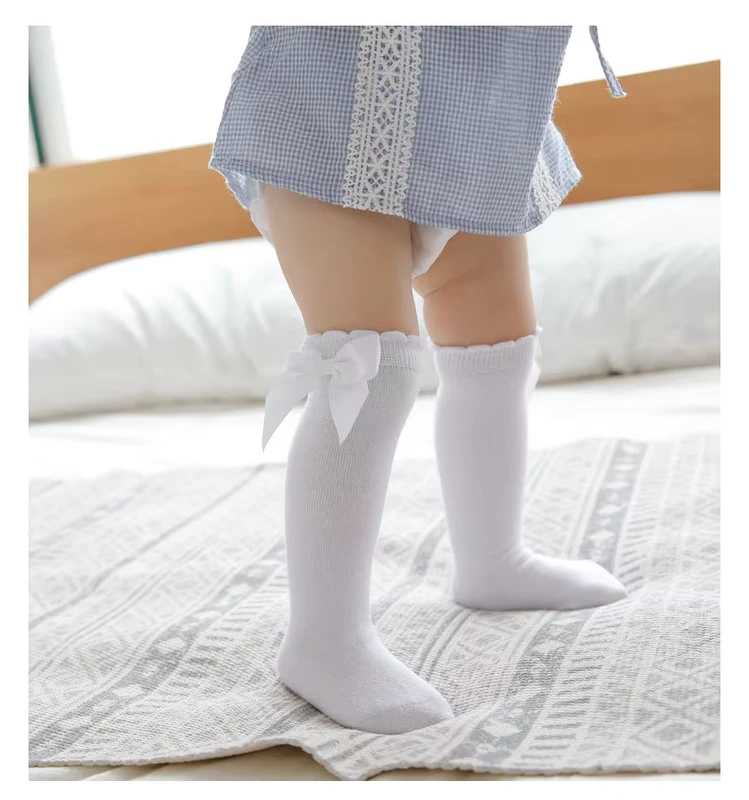 0-7-Years-Baby-Girl-Kids-Breathable-Thin-Cotton-Socks-with-Ribbon-Bow-NO-SHOW-Socks-Summer-10-Pairs