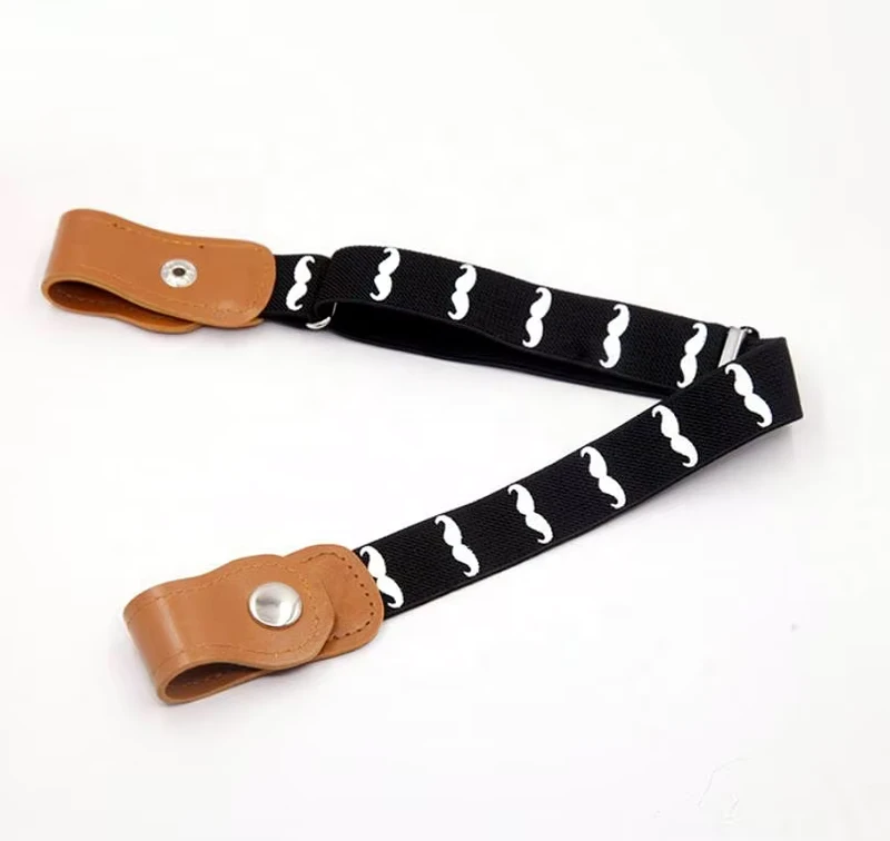 1-Inch-School-Cute-Printed-Elastic-Buckle-Free-Kids-Belt-No-Buckle-Stretch-Belt-for-Child-Boy-Girl