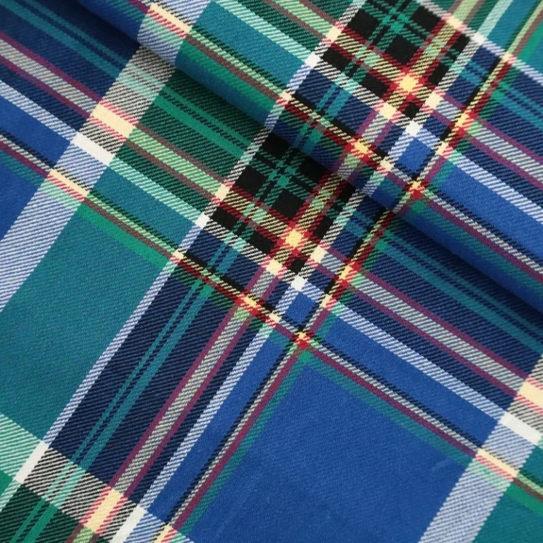 100-Cotton-32-S-Tartan-Check-Plaid-Fabric-Green-Blue-Woven-Dobby-Yarn-Dyed-Versatile-for-Girls-Boys-Shirt-Home-Textile-Lining