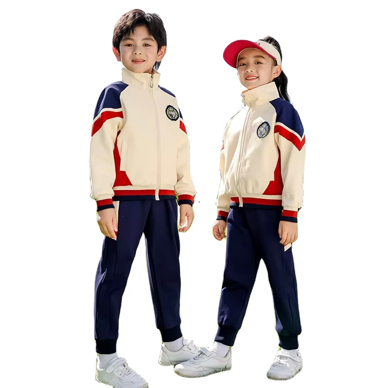 100-Cotton-Children-Track-Suit-for-School-Kids-Customized-Sports-Wear-Uniform-for-School