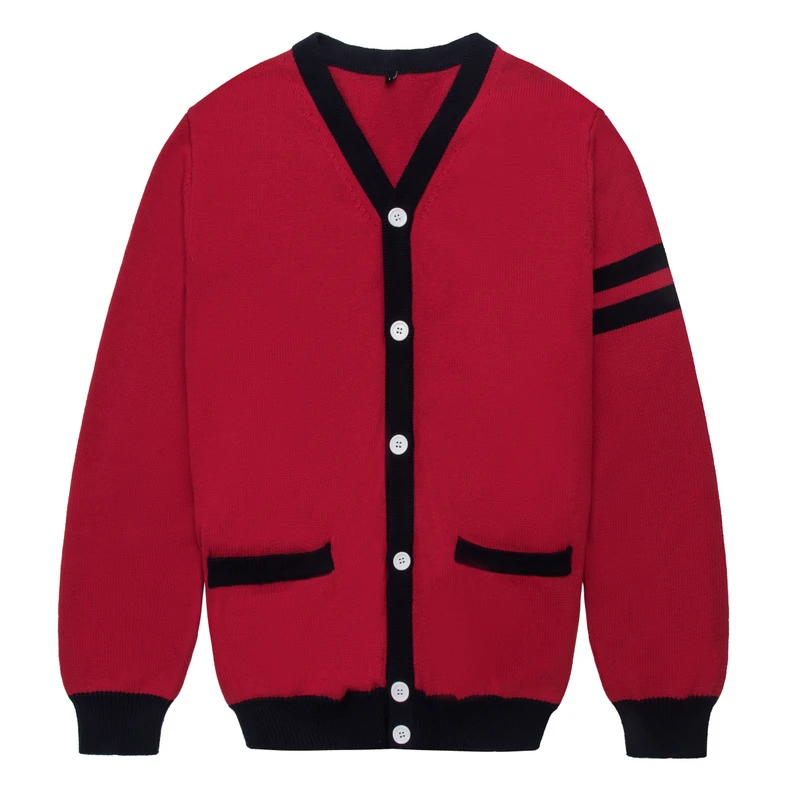 100-Organic-Cotton-Knit-Cardigan-Winter-School-Sweater-Uniform-Boys-Varsity-Primary-Designs-Button-Baby-Kids-Varsity-Uniform
