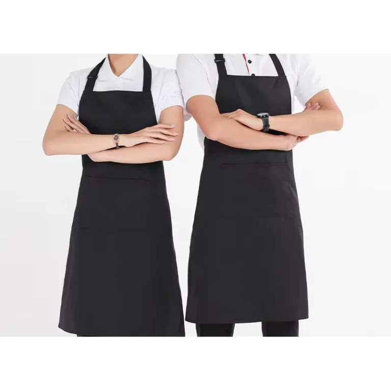100-Polyester-Black-Adjustable-Bib-Apron-With-2-Pockets-Cooking-Kitchen-Aprons-for-Women-Men-Chef