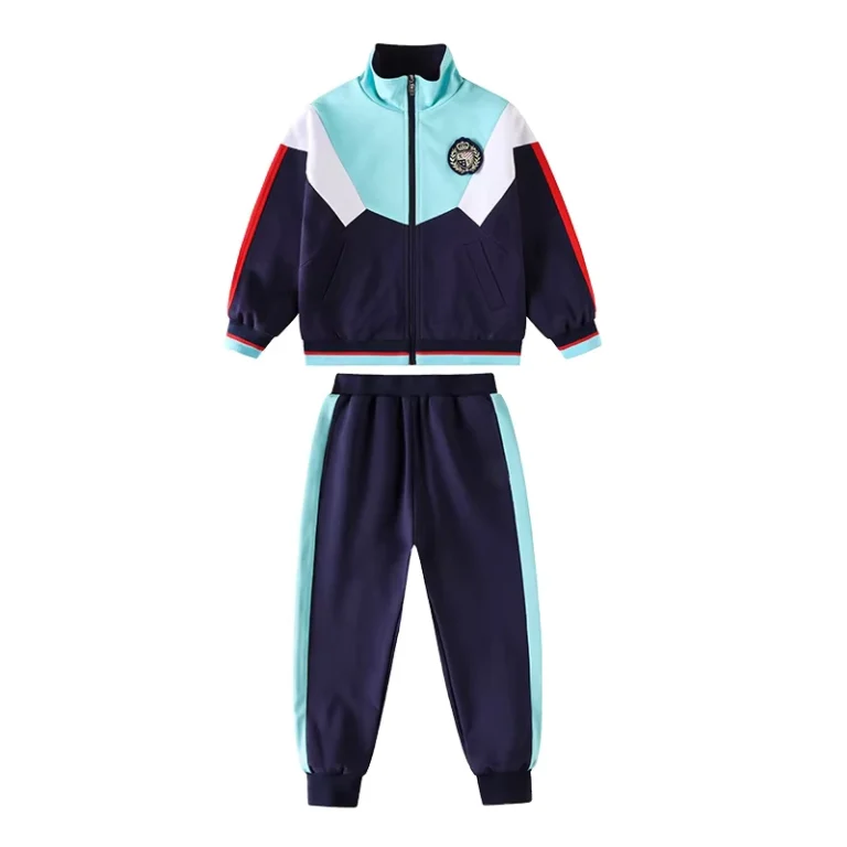 100-Polyester-Navy-Blue-Old-School-Tracks-Suit-Primary-Custom-High-School-Sports-Uniforms-Tracksuit