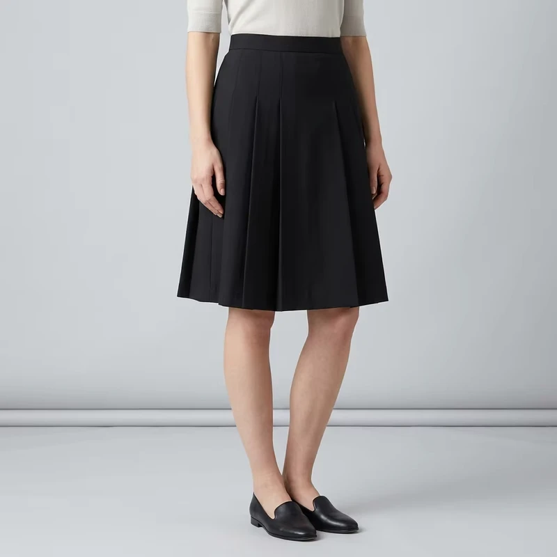100-Polyester-or-TR-Children-School-Uniform-Wide-Waistband-Pleated-Skirt