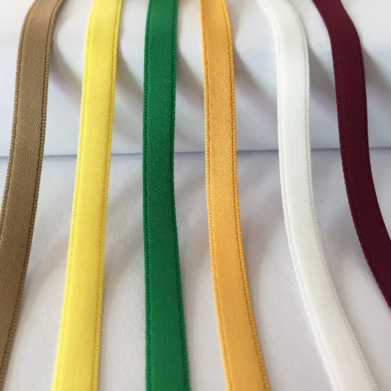 1cm-Wide-Elastic-Back-Collar-Strip-Edge-Wrapped-Webbing-for-Clothes-School-Uniform-Pant-Accessory