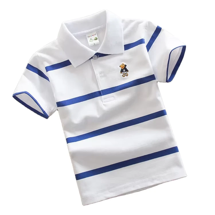 20-Color-Choice-Boys-T-shirts-Polo-Cotton-Kids-Baby-T-shirts-Stripe-School-Uniform-Polo-T-shirt-for-Kids
