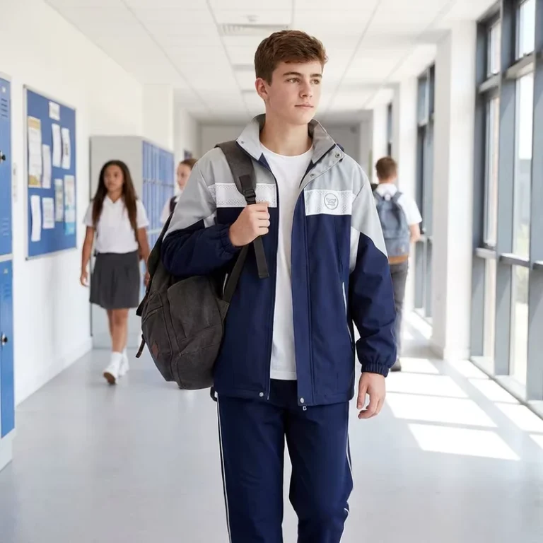521005M-Fashion-Color-Block-School-Uniform-Navy-Blue-Grey-Hooded-Tracksuit-Sporty-School-Clothing-Set-with-Custom-School-Badge