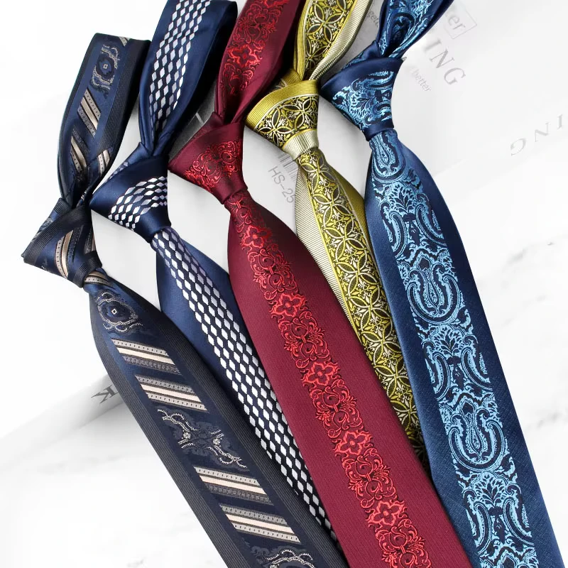 6CM-Narrow-Classic-Plaid-Floral-Paisley-Pattern-Durable-100-Polyester-Tie-for-Gentleman-Business-Wedding-Gift