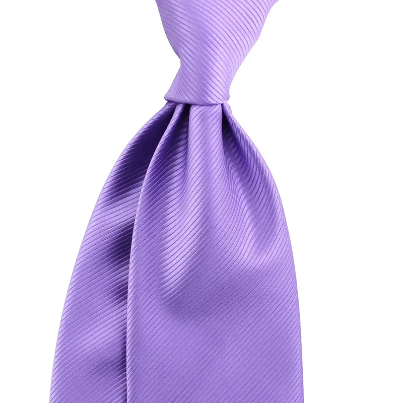 9cm-Wide-Necktie-Business-Fashion-Jacquard-Woven-Microfiber-Polyester-Classic-Solid-Colour-Custom-Lavender-Mens-Tie