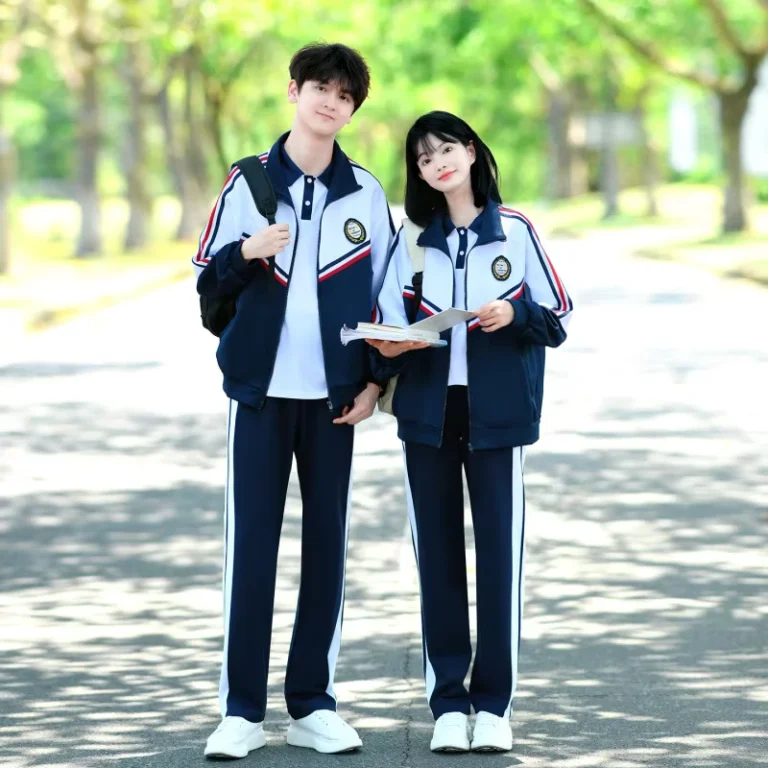 A-65-New-Autumn-Unisex-Childrens-Three-Piece-Polyester-School-Uniform-Set-Middle-School-Students-Needle-Detection