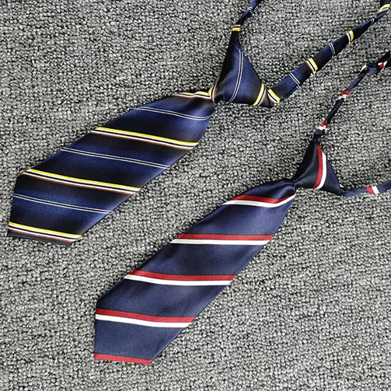 Adjustable-Boys-Tie-for-Primary-School-Uniforms-OEM-Brand-Kids-Stripe-Ties-Made-of-Polyester-Model-YW-U3132