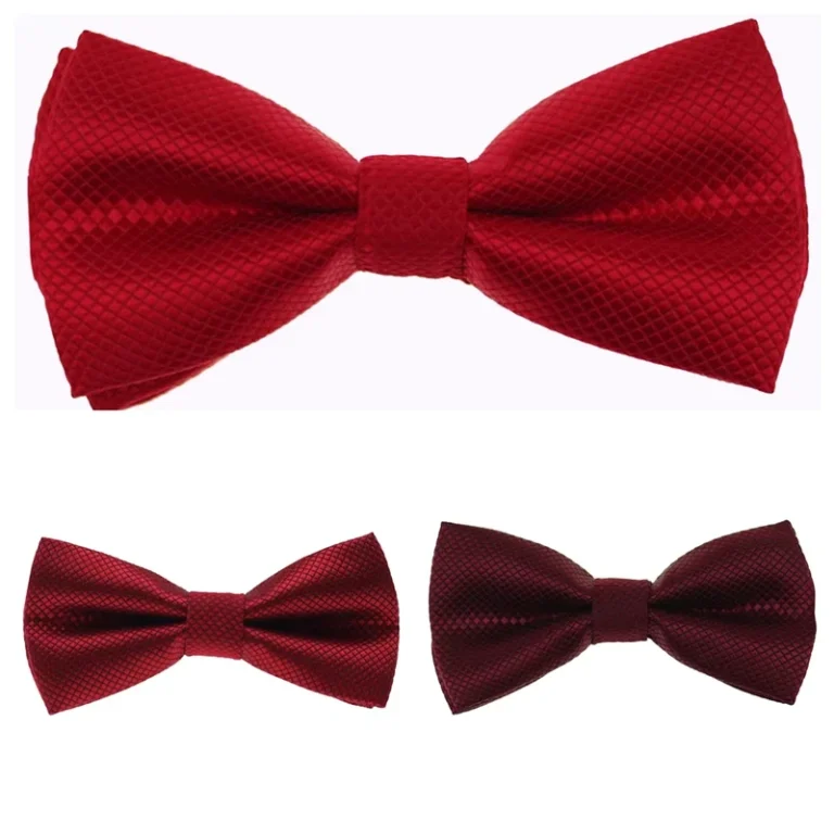 Adjustable-High-Quality-Polyester-Bowtie-for-Boys-Plain-Red-Kids-Pre-Tied-Bow-Tie-for-Wedding-Parties