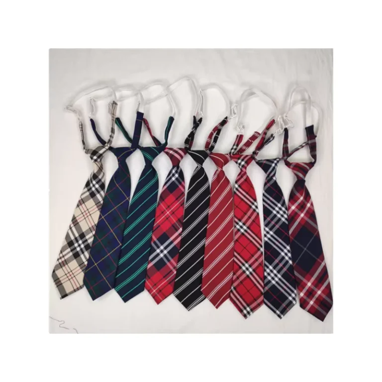 Adjustable-Polyester-Pre-Tied-Boys-Necktie-Stripe-Checked-Bow-and-Tie-for-Graduation-School-Uniforms