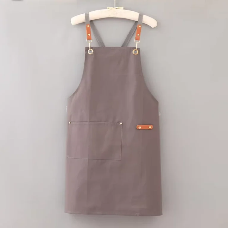 Adjustable-Stylish-Cross-Back-Shoulder-Straps-Black-Cotton-Apron-for-Florist-Garden-Restaurant-Bar-Uniforms