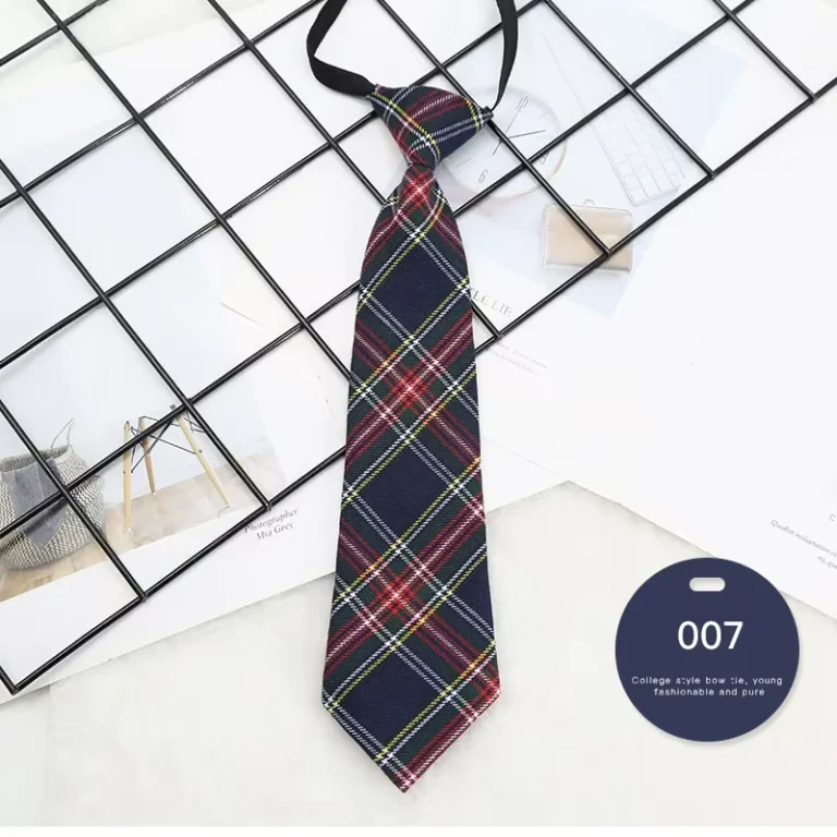 Adjustable-Uniform-Neckties-Middle-School-Girls-Students-Polyester-Tie
