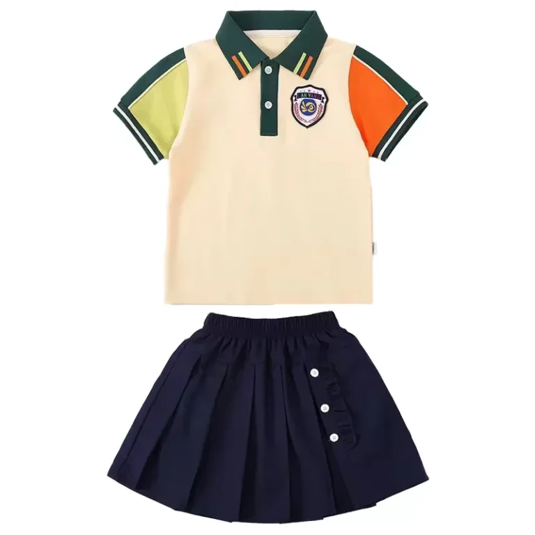 Adult-Unisex-Middle-School-Sports-Style-100-Polyester-School-Uniform-Set-for