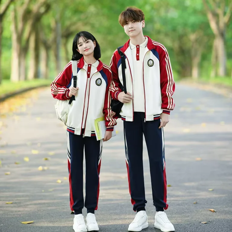 Adult-Unisex-Sports-Meet-Class-Uniform-College-Style-Korean-Three-piece-Set-Autumn-School-Uniform-Cotton