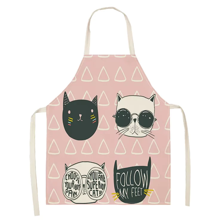 Animal-Cute-Cat-Print-Sublimation-Adjustable-Children-Custom-Made-Cartoon-School-Chef-Aprons-for-Kids