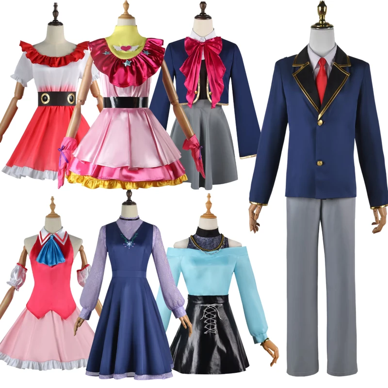 Anime-Oshi-No-Ko-Cosplay-Costume-Set-Girls-School-Uniform-Aqua-Lolita-Dress-Suit-Wig-by-Ai-Hoshino-Ruby-Akuamarin-Kana