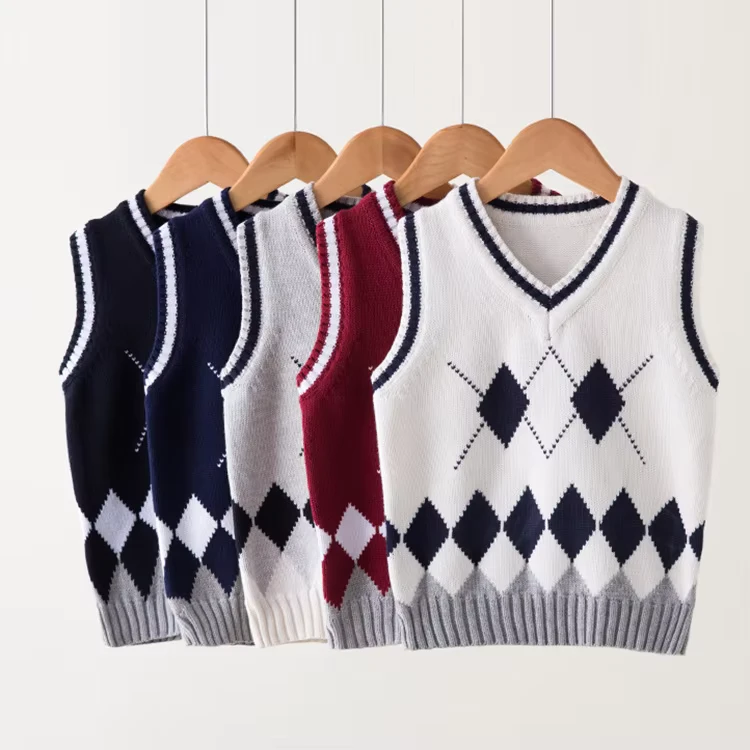 Argyle-Kids-School-Uniform-Boys-and-Girls-Sweater-Vest