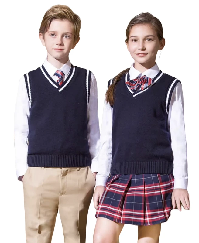 Autumn-Kindergarten-Kids-School-Uniform-Skirt-Set-Winter-Wear-Sweater-Knitted-Vest-for-Boys-and-Girls