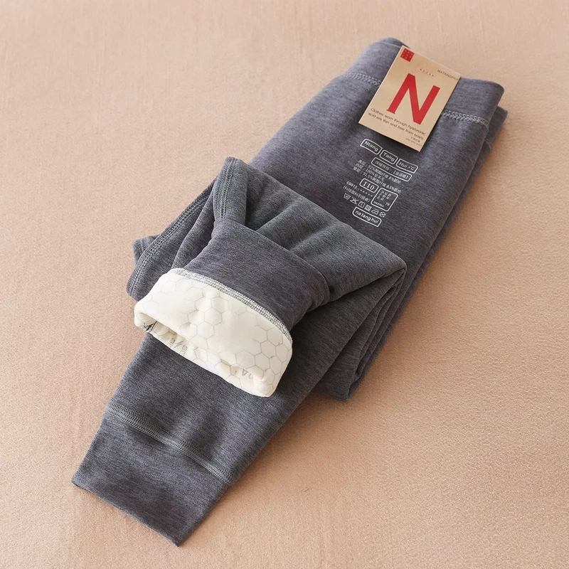 Autumn-New-Childrens-School-Uniform-Casual-Solid-Color-Warm-Anti-Pilling-Full-length-Leggings