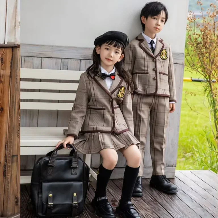 Autumn-Plaid-Fabric-Girl-Tops-Pleated-Skirt-Set-and-Boy-Tops-Trousers-Suits-Check-School-Uniform-for-Kindergarten