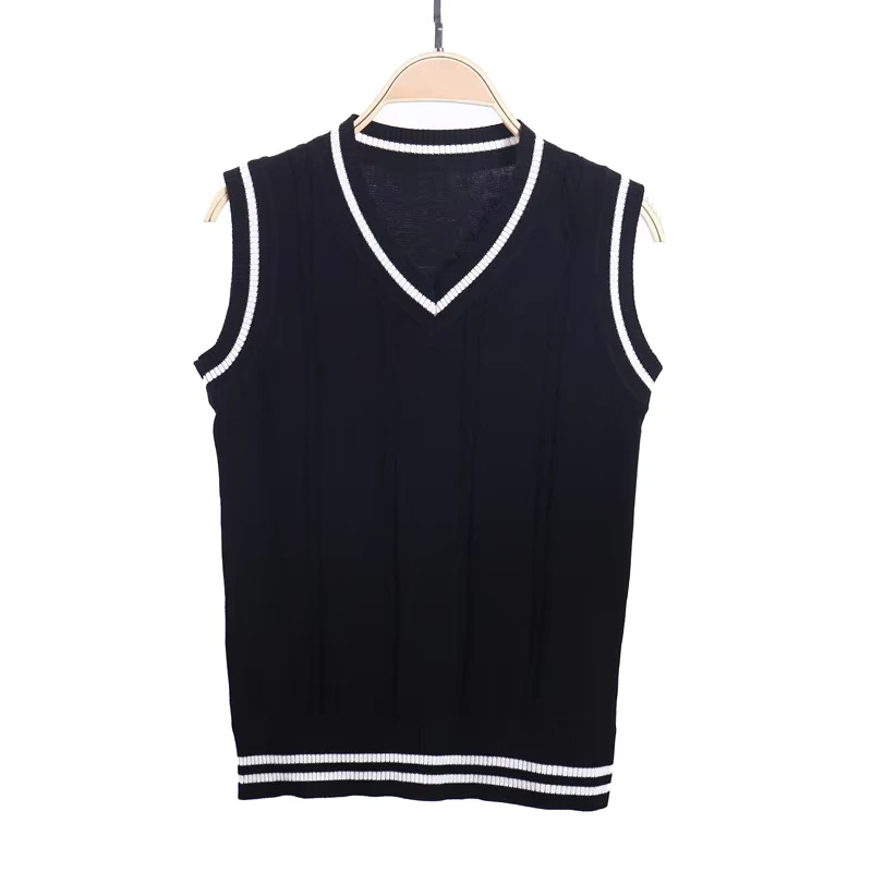Autumn-Winter-Baby-Boys-V-Neck-Knitted-Vest-Cardigan-School-Uniform-Sweater-Breathable-for-Children